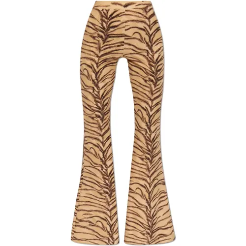 Animal Print Trousers by , female, Sizes: L - Stella Mccartney - Modalova