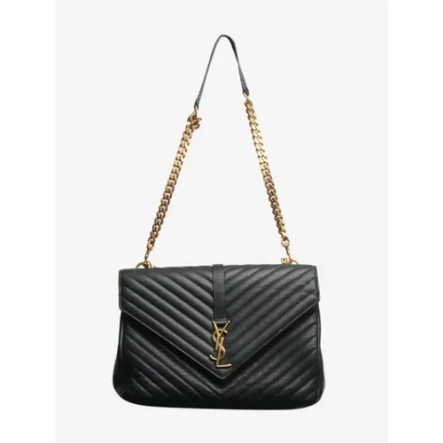 Pre-owned Leather shoulder-bags , female, Sizes: ONE SIZE - Yves Saint Laurent Vintage - Modalova