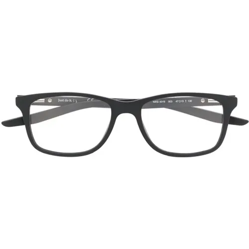 Schwarze Opche Brille , unisex, Größe: 47 MM - Nike - Modalova