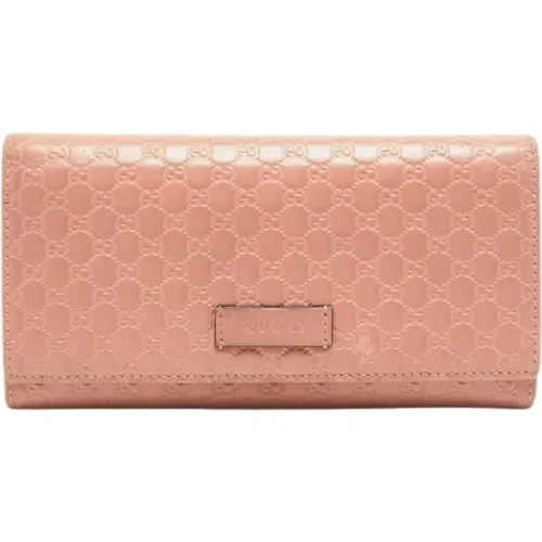 Pre-owned Leather wallets , female, Sizes: ONE SIZE - Gucci Vintage - Modalova