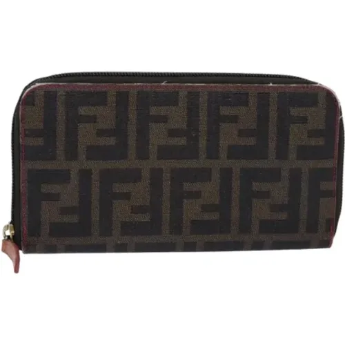 Pre-owned Canvas wallets , female, Sizes: ONE SIZE - Fendi Vintage - Modalova