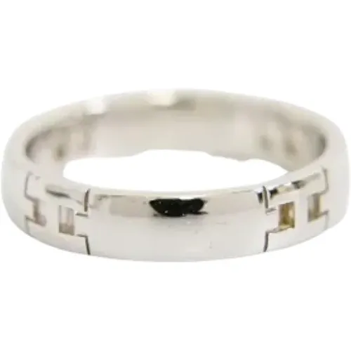 Pre-owned White Gold rings , female, Sizes: ONE SIZE - Hermès Vintage - Modalova