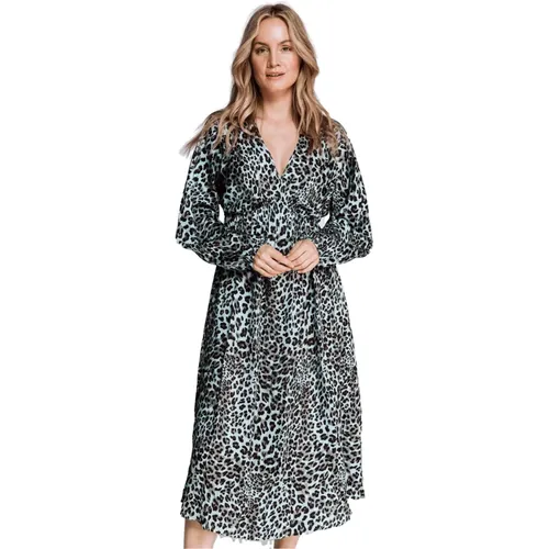 Leopard Print Dress , female, Sizes: L, M, S - Zhrill - Modalova