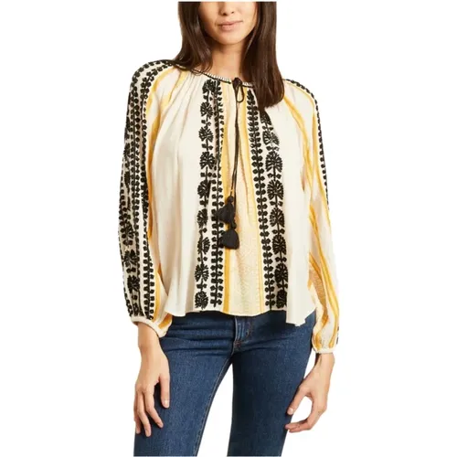 Constanta patterned blouse , female, Sizes: M, XS - Mes Demoiselles - Modalova