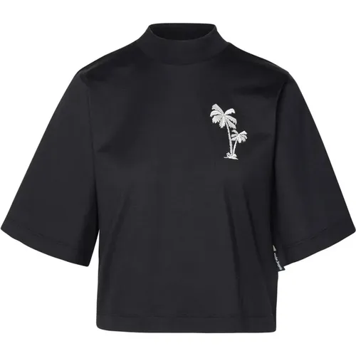 Classic T-Shirt , female, Sizes: L, M, S - Palm Angels - Modalova