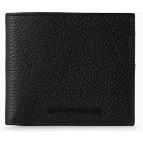 Leather Wallet , male, Sizes: ONE SIZE - Emporio Armani - Modalova