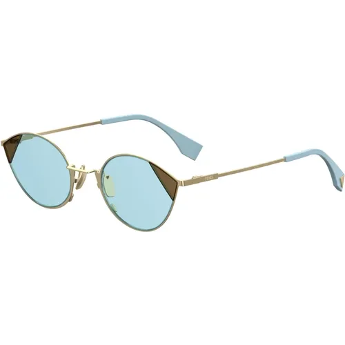 Gold Azure Sunglasses CUT EYE,Cut Eye Sunglasses Silver ,Cut Eye Sunglasses Silver / - Fendi - Modalova