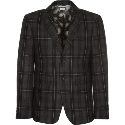 Classic Tartan Flannel Jackets , male, Sizes: M, XL - Thom Browne - Modalova