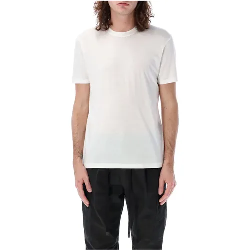 Ecru Twisted Workwear Jeans,Sand Lyocell Blend T-Shirt, Moderner Komfort - Tom Ford - Modalova