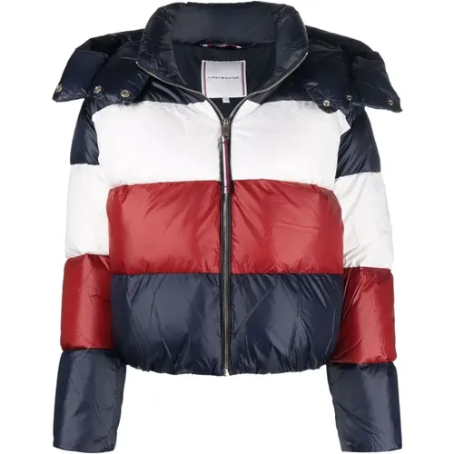 Colorblock DWN Puffer JKT , female, Sizes: M - Tommy Hilfiger - Modalova