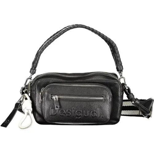 Schwarze Handtasche mit mehreren Taschen - Desigual - Modalova