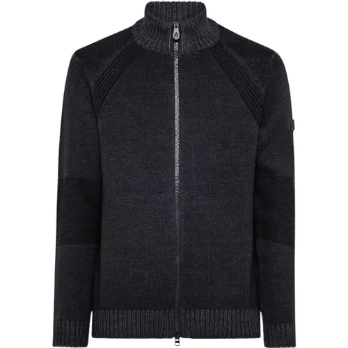 Grey Sweatshirt for Men - Aw21 Collection , male, Sizes: L, S - Peuterey - Modalova
