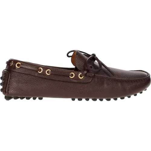 Leather Loafers for Warm Weather , male, Sizes: 10 UK, 13 1/2 UK - Car Shoe - Modalova