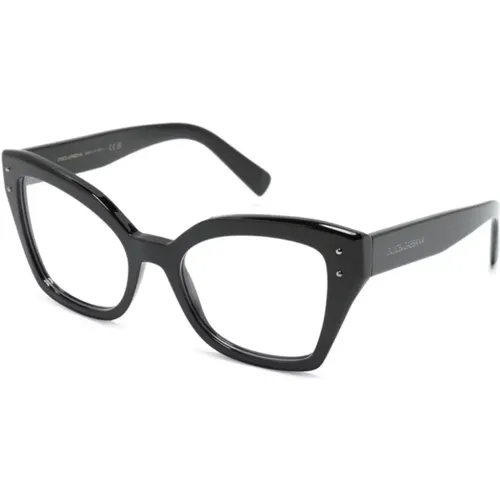 Schwarze Optische Brille, Stilvoll und Vielseitig , Damen, Größe: 53 MM - Dolce & Gabbana - Modalova