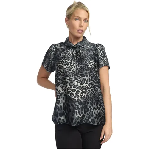 Leopardenmuster Schwarze Bluse Florence.Wi24 - 2-Biz - Modalova