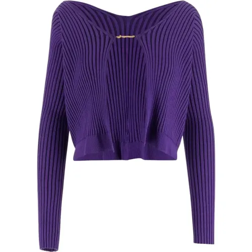 Long Sleeve Cardigan Sweater , female, Sizes: S - Jacquemus - Modalova