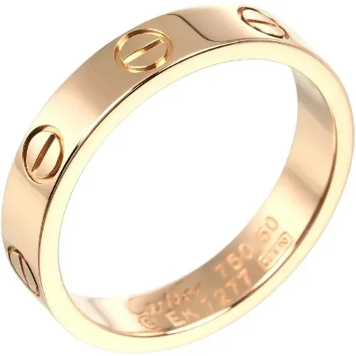 Pre-owned Rose Gold rings , female, Sizes: ONE SIZE - Cartier Vintage - Modalova