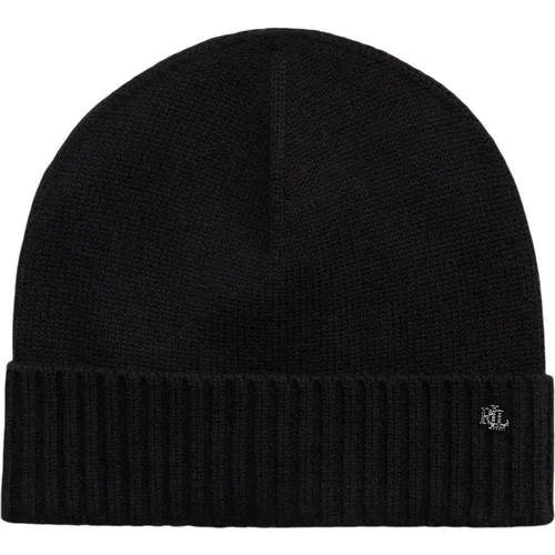 Schwarze Wollmischung Beanie Mützen - Ralph Lauren - Modalova