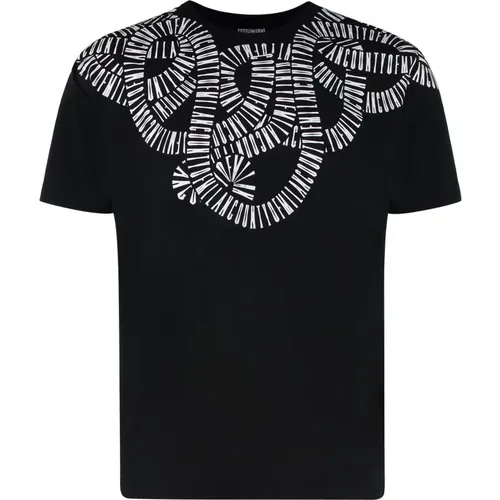 Bedrucktes Baumwoll-T-Shirt , Herren, Größe: M - Marcelo Burlon - Modalova