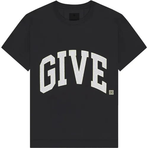 Mesh Embroidered T-shirt , male, Sizes: 2XL, L, XL, M, S - Givenchy - Modalova