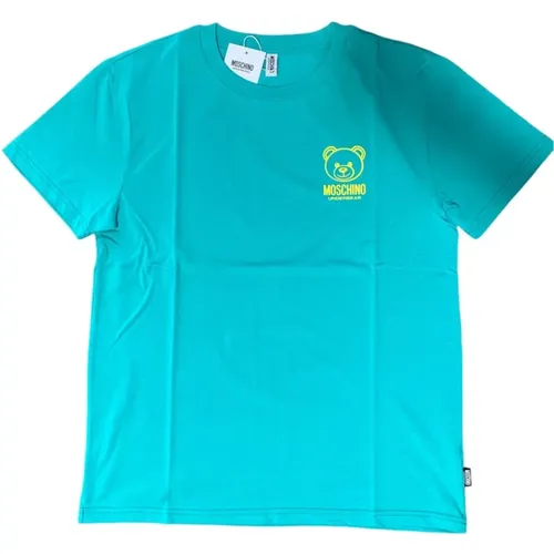 Blauer Bären Kurzarm T-Shirt , Herren, Größe: L - Moschino - Modalova