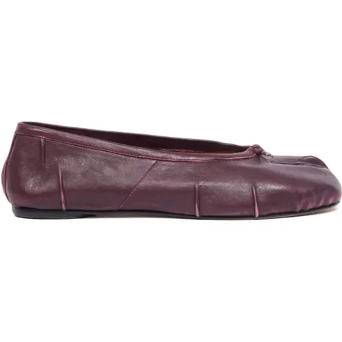 Flat Shoes with Tabi Toe Detail , female, Sizes: 3 UK, 4 1/2 UK - Maison Margiela - Modalova
