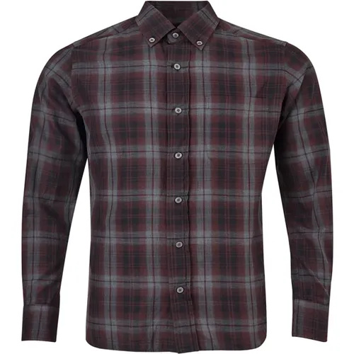 Checkered Shirt , male, Sizes: M - Tom Ford - Modalova