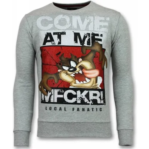 Mfckr Cartoon Sweater - Herrenpullover - 11-6307G , Herren, Größe: 2XL - Local Fanatic - Modalova