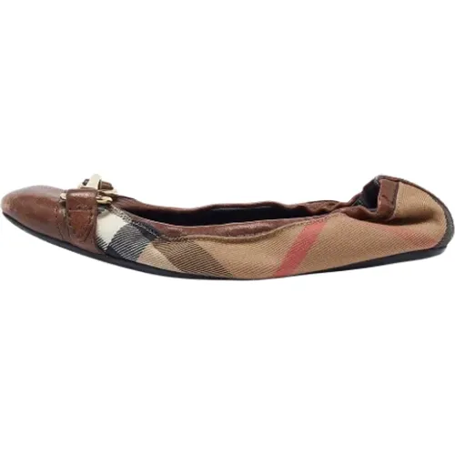 Pre-owned Stoff flats - Burberry Vintage - Modalova