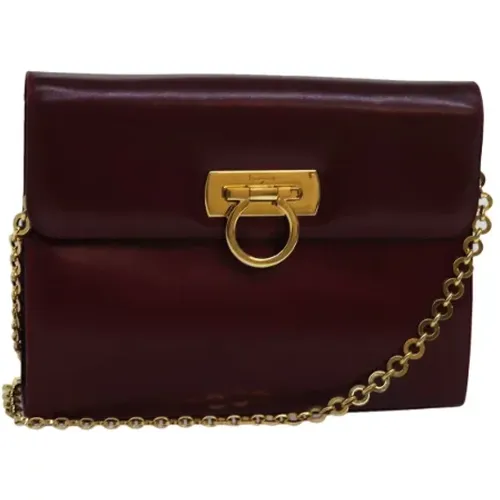 Pre-owned Leather shoulder-bags , female, Sizes: ONE SIZE - Salvatore Ferragamo Pre-owned - Modalova