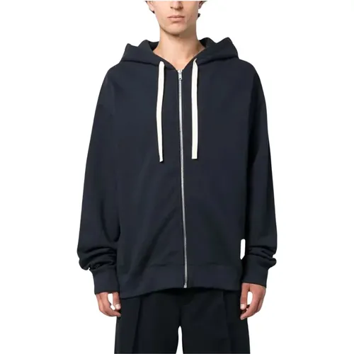 Zipped Hoodie , male, Sizes: L - Jil Sander - Modalova