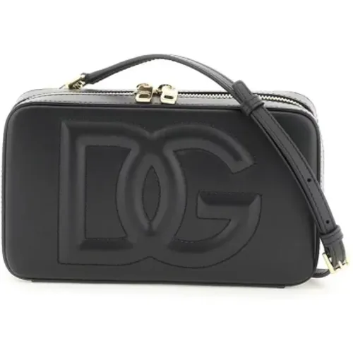 Leather camera bag , female, Sizes: ONE SIZE - Dolce & Gabbana - Modalova