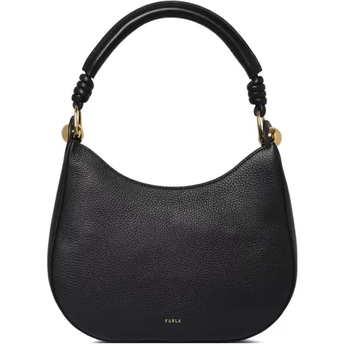 Strukturierte Schwarze Sfera Tote Tasche - Furla - Modalova