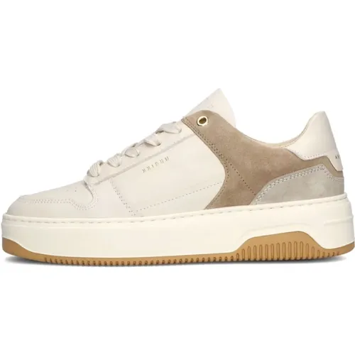 Beige und Graue Wildleder-Sneaker - Nubikk - Modalova