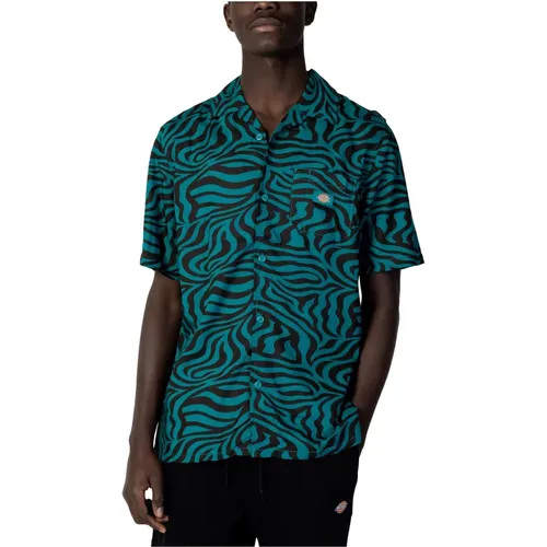 Zebra Short Sleeve Shirt , male, Sizes: S, XS - Dickies - Modalova