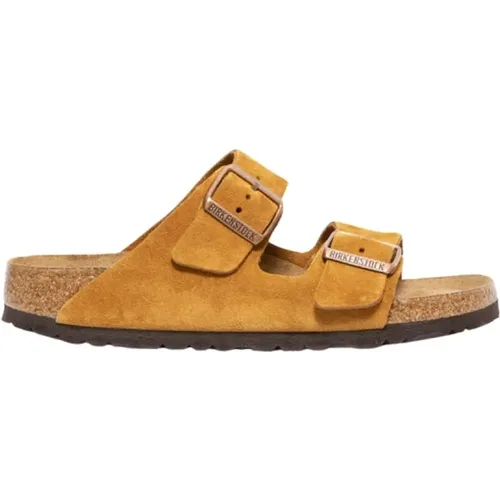 Arizona Suede Leather Sandal , female, Sizes: 3 UK, 5 UK - Birkenstock - Modalova