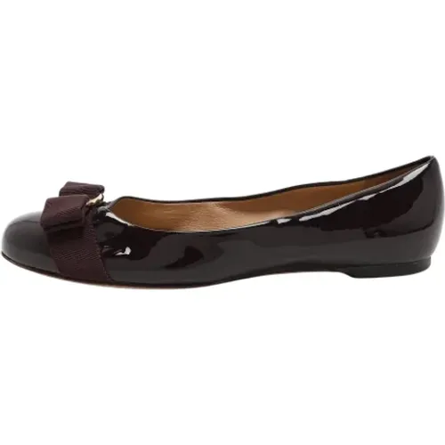 Pre-owned Leather flats , female, Sizes: 4 UK - Salvatore Ferragamo Pre-owned - Modalova