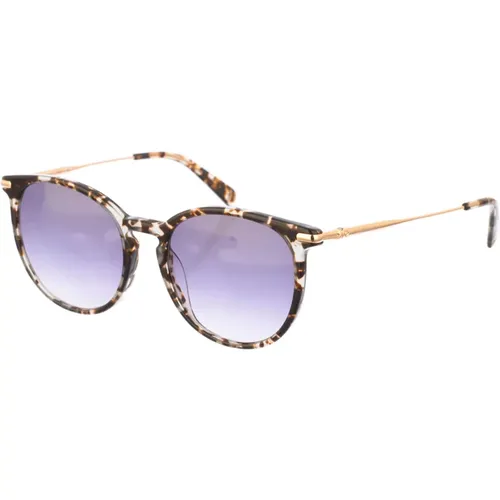 Oval Acetate Sunglasses with Metal Temples , female, Sizes: ONE SIZE - Longchamp - Modalova