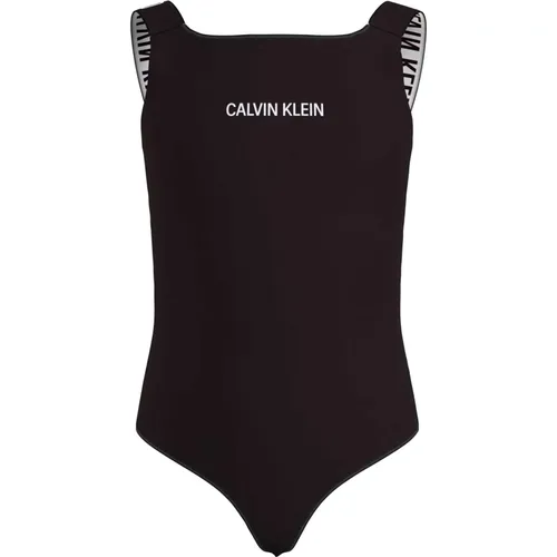 Klassischer Schwarzer Badeanzug - Calvin Klein - Modalova