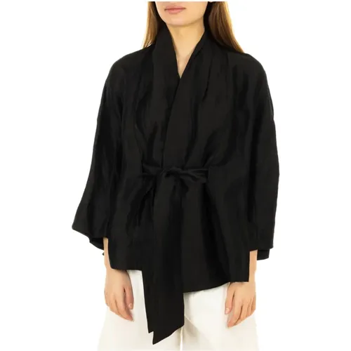 Kimono Cardigan Sweater , female, Sizes: S, M - Alpha Studio - Modalova