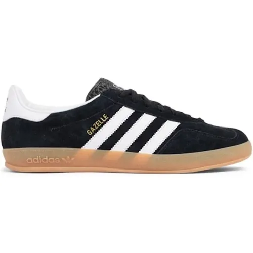 Schwarze Gazelle Indoor Sneakers Wildleder , Herren, Größe: 43 1/2 EU - Adidas - Modalova