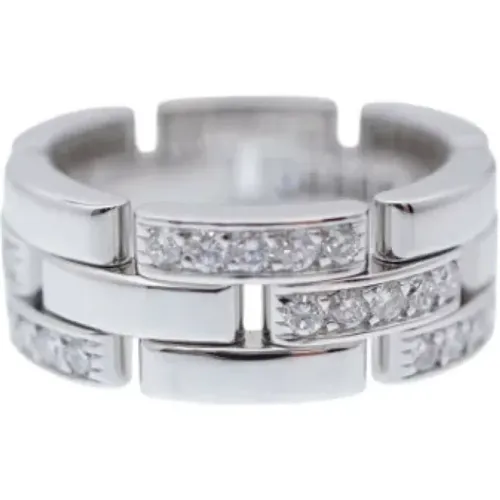 Pre-owned White Gold rings , female, Sizes: ONE SIZE - Cartier Vintage - Modalova