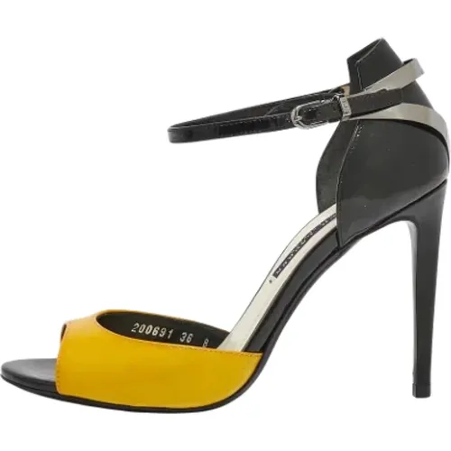 Pre-owned Leather sandals , female, Sizes: 3 UK - Ralph Lauren Pre-owned - Modalova