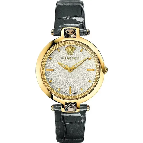 Crystal Gleam Gold Women's Watch , female, Sizes: ONE SIZE - Versace - Modalova