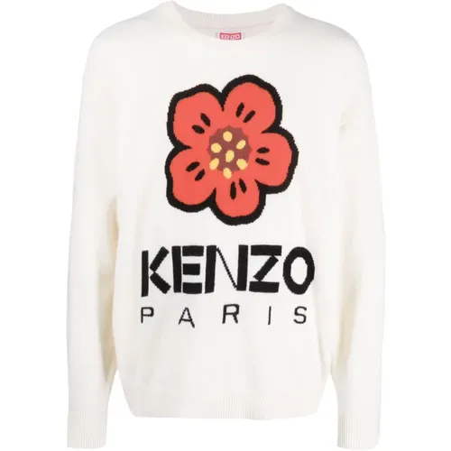 Flower Sweater , male, Sizes: L, S, XL, M - Kenzo - Modalova