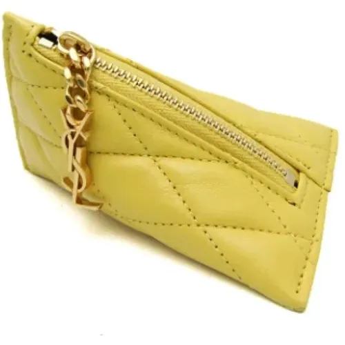 Pre-owned Leather wallets , female, Sizes: ONE SIZE - Yves Saint Laurent Vintage - Modalova