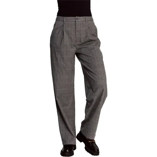 Fabric trousers Lenya Grey , female, Sizes: W25, W31, W29, W26, W27, W28 - Zhrill - Modalova