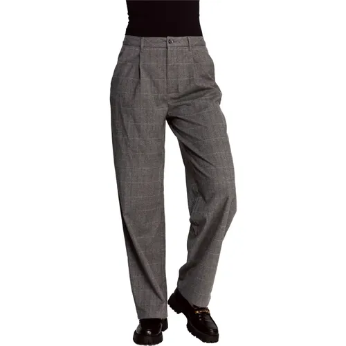 Fabric trousers Lenya Grey , female, Sizes: W25, W31, W29, W30, W26, W27, W28 - Zhrill - Modalova