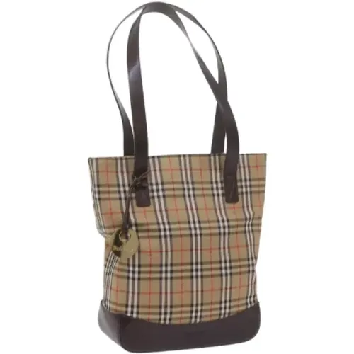 Pre-owned Cotton shoulder-bags , female, Sizes: ONE SIZE - Burberry Vintage - Modalova