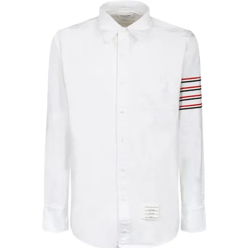 Weißes Hemd mit Button-Down-Kragen , Herren, Größe: M - Thom Browne - Modalova